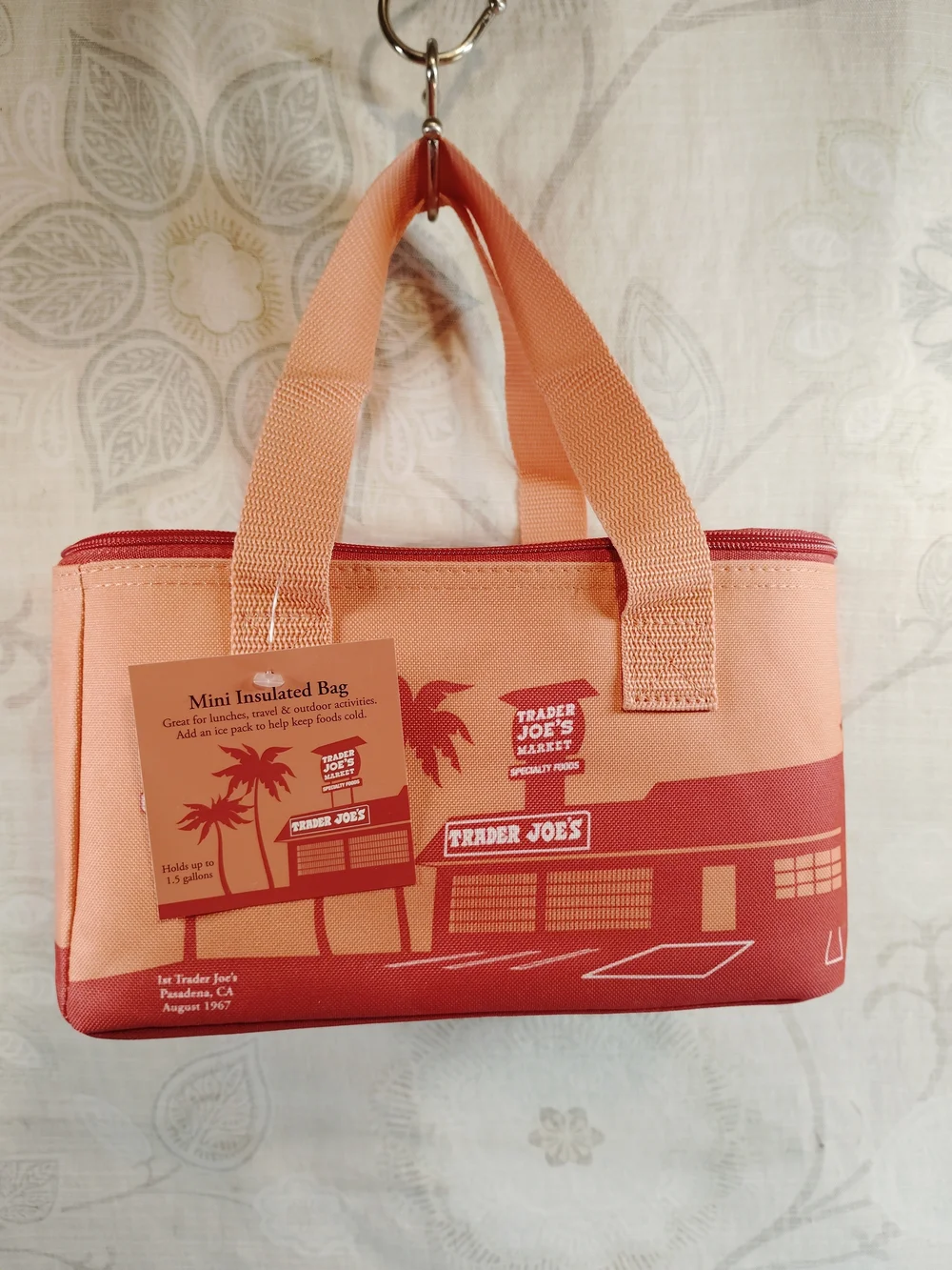 Trader Joe's Coral Mini Insulated Tote